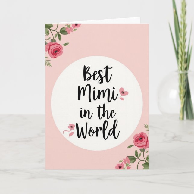 Cartão de Rosas da Doce Mimi (Frente)