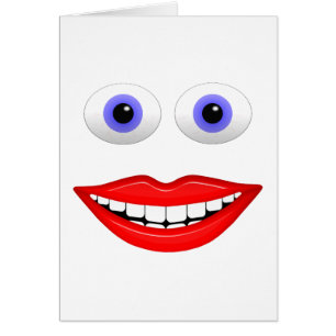 Cartão de rosto feliz