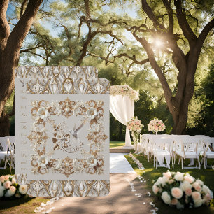 Cartão de RSVP Beija-flor Branco Casamento