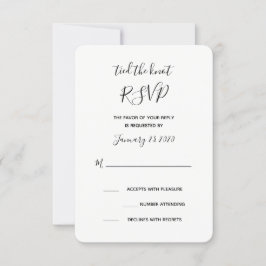 Cartão de RSVP Casamento