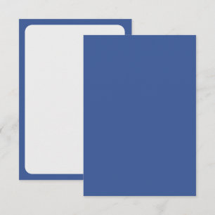 Cartão de RSVP Clássico em Azul e Branco – Persona