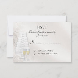 Cartão de RSVP Correspondente para Convite de Casa