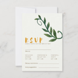 Cartão de RSVP da Série Enraizado em Amor