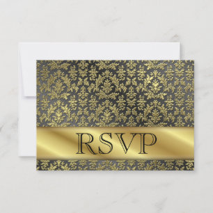 Cartão de RSVP de 50º Aniversário de Ouro