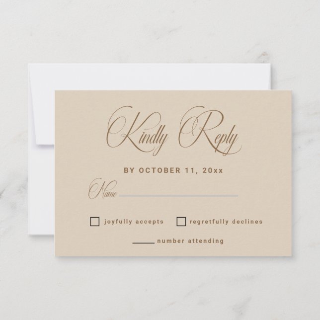 Cartão de RSVP de Casamento com Arco Floral Boho B (Verso)