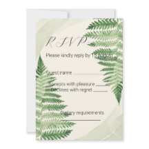Cartão de RSVP de casamento Minimalista com Samamb