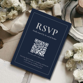Cartão de RSVP de Casamento Moderno e Mal-humorado