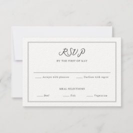 Cartão de RSVP de Citação Personalizada de Roteiro