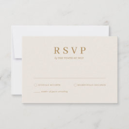 Cartão de RSVP de folhas de palmeira simples moder