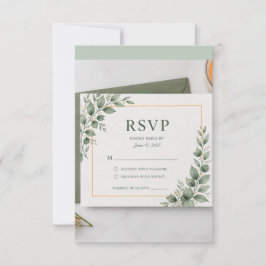 Cartão de RSVP de Vegetação Mínima, Resposta de Ca