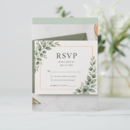 Cartão de RSVP de Vegetação Mínima, Resposta de Ca
