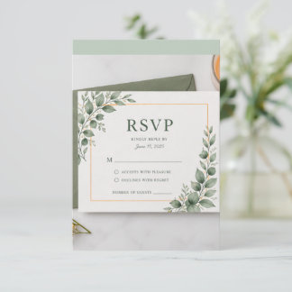 Cartão de RSVP de Vegetação Mínima, Resposta de Ca