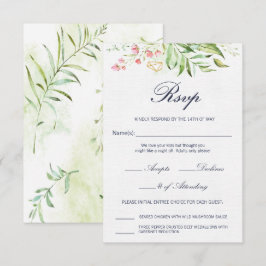 Cartão de RSVP Geo Envy