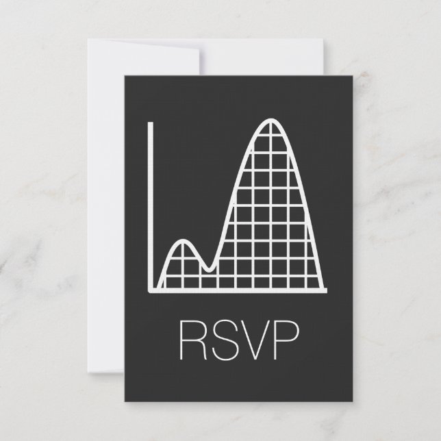 Cartão de RSVP It Adds Up in Black (Frente)