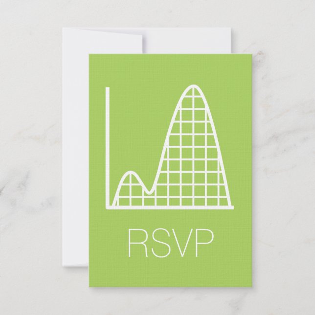 Cartão de RSVP It Adds Up in Peridot (Frente)