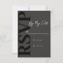 Cartão de RSVP Moderno