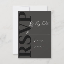 Cartão de RSVP Moderno