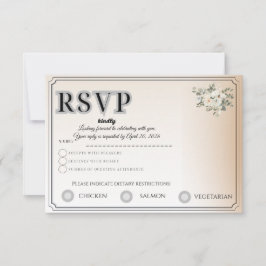 Cartão de RSVP Personalizável | Controle a Presenç