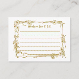 Cartão de Sabedoria/Aviso de Casamento para Convid