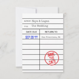 Cartão de Saída do Livro de Biblioteca Salvar a Da