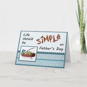 Cartão de Saída Engraçado de Pesca de Dia de os pa