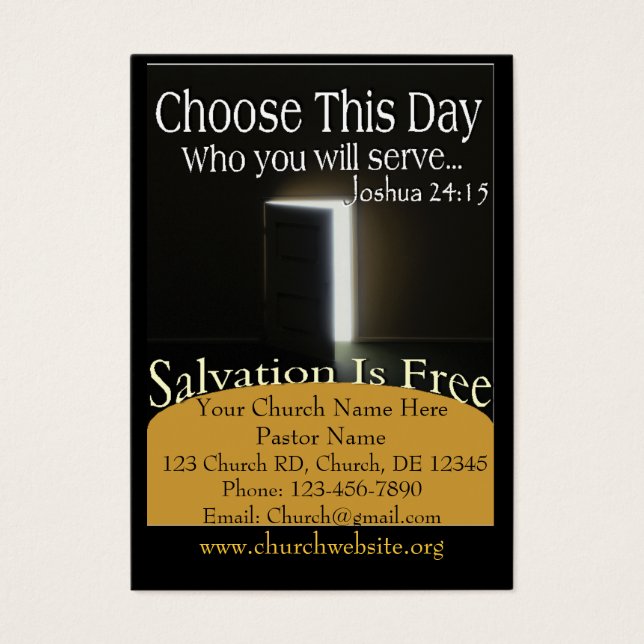 Cartão de Salvação: Porta para Salvação (Frente)