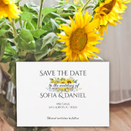 Cartão de Salvar a Data de Casamento com Aquarela 