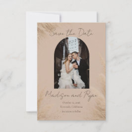 Cartão de Salvar a Data de Casamento com Foto das