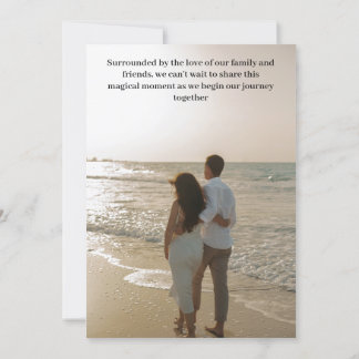 Cartão de Salvar a Data de Casamento Rústico Inter