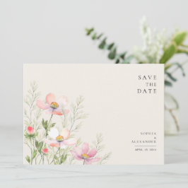 Cartão de Salvar a Data Plano para um casamento de