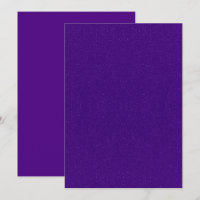 Cartão de Salvar a Data Roxo Real Brilho Flat