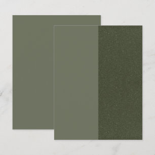 Cartão de Salvar a Data Verde Musgo Texturizado Pl