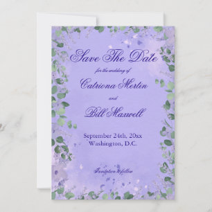 Cartão de Salve a Data de Casamento com Florais Ro