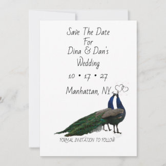 Cartão de Salve o Dia do Casamento