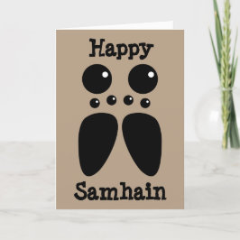 Cartão de Samhain da aranha de lobo