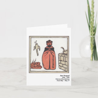 Cartão de San Pasqual Santo