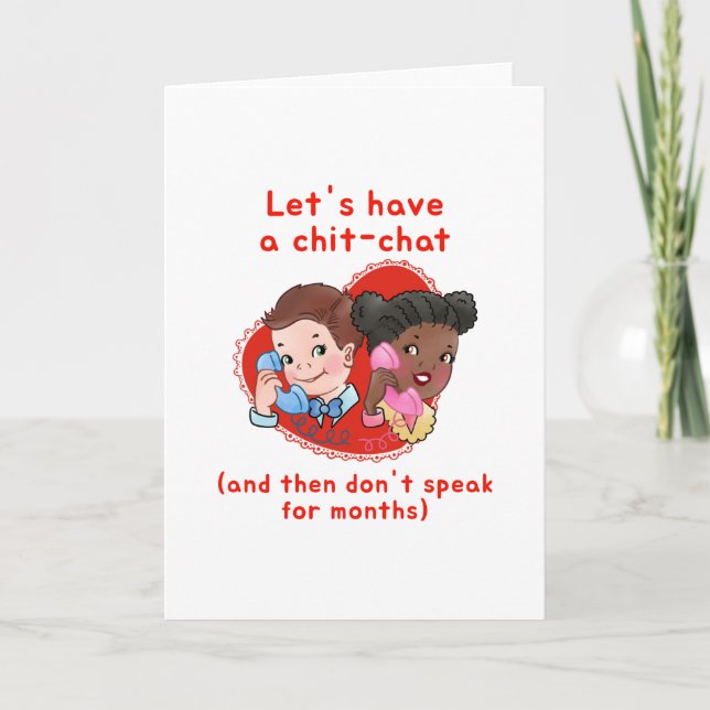 Cartão de São Valentão engraçado (Frente)