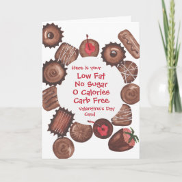 Cartão de São Valentim de Chocolate - PERSONALIZÁV