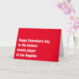 Cartão de São Valentim de Tênis Personalizável 💘