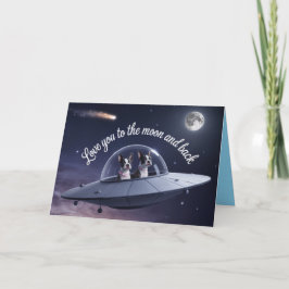 Cartão de São Valentim do Boston Terrier