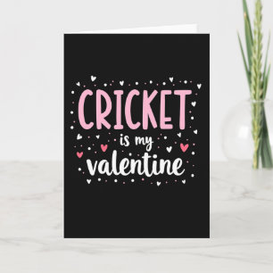 Cartão de São Valentim do Críquete