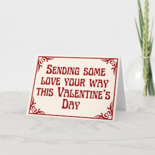 Cartão de São Valentim Platônico de Envio de Amor