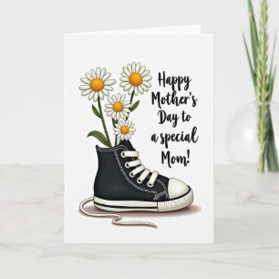 Cartão de Sapato do Dia das Mães Floral