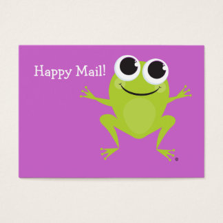 Cartão de sapo "Happy Mail" - presentes de excelen