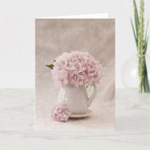 Cartão de Saudação 5" x 7" - Simples Hydrangea