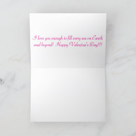 Cartão de saudação 5x7. Feliz dia de os namorados.