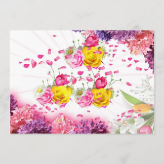 Cartão de saudação 5X7 Flores