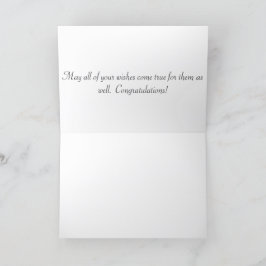 Cartão de saudação 5x7. Parabéns. ocelot/gênio