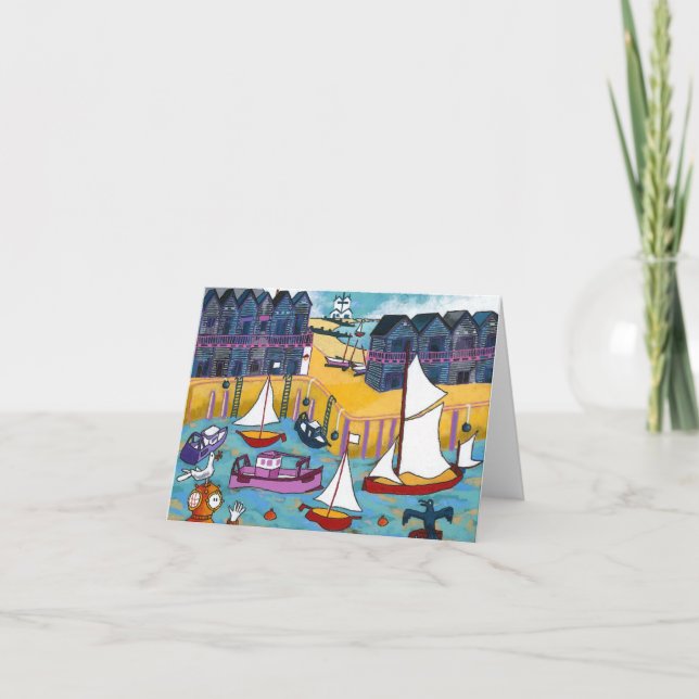 Cartão de saudação à beira-mar - Whitstable (Frente)