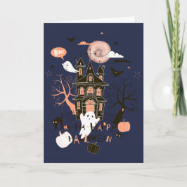 Cartão de Saudação à Casa Halloween